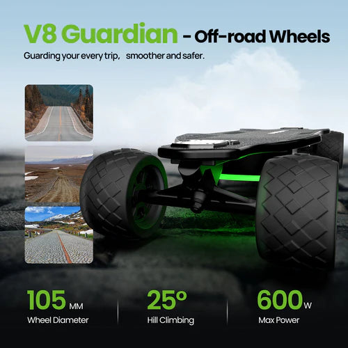 isinwheel V8 Electric Skateboard with Portable Removable Battery & Remote Control isinwheel V8 Electric Skateboard with Portable Removable Battery & Remote Control