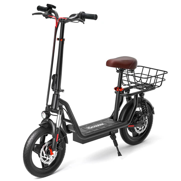 iScooter i14 800W Electric Scooter with Seat & Basket for Adults iScooter i14 800W Electric Scooter with Seat & Basket for Adults