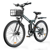 isinwheel M40 Folding Electric Bike with Basket