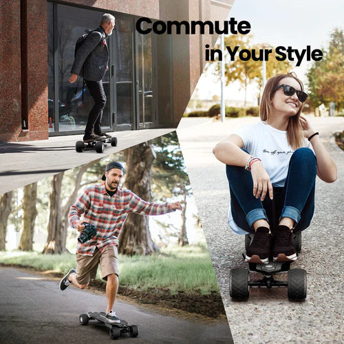 isinwheel V8 Electric Skateboard with Portable Removable Battery & Remote Control isinwheel V8 Electric Skateboard with Portable Removable Battery & Remote Control
