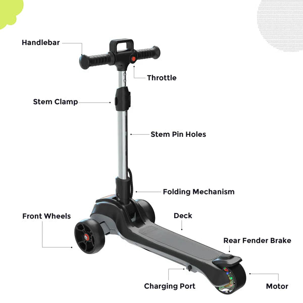 iScooter iK2 3-Wheel Electric Scooter Adjustable Height for Kids Ages 3-8 Unique Gift iScooter iK2 3-Wheel Electric Scooter Adjustable Height for Kids Ages 3-8 Unique Gift
