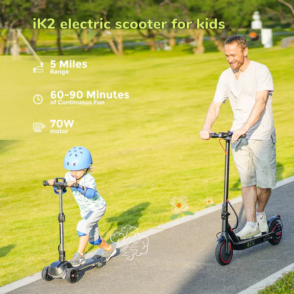 iScooter iK2 3-Wheel Electric Scooter Adjustable Height for Kids Ages 3-8 Unique Gift iScooter iK2 3-Wheel Electric Scooter Adjustable Height for Kids Ages 3-8 Unique Gift