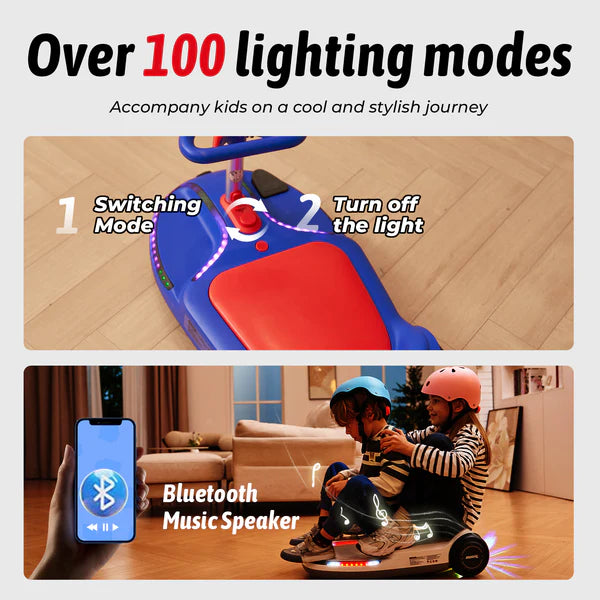 iScooter TC3 Electric Wiggle Car 4 in 1 Ride on Toy 3 Speed Modes For Ages 3+ with Lithium Rechargeable Battery&Pull Rope iScooter TC3 Electric Wiggle Car 4 in 1 Ride on Toy 3 Speed Modes For Ages 3+ with Lithium Rechargeable Battery&Pull Rope