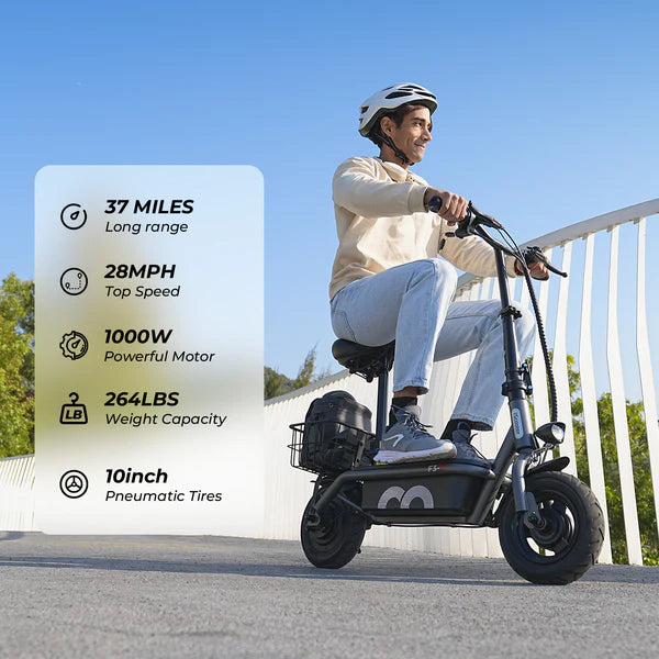 iScooter F3 1000W Motor Electric Scooter with Seat iScooter F3 1000W Motor Electric Scooter with Seat