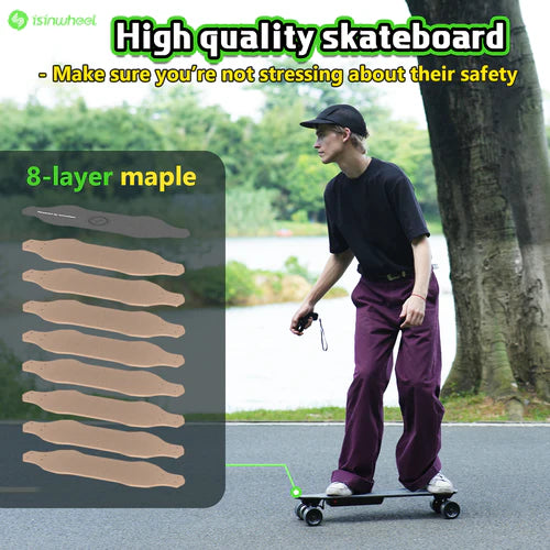 isinwheel V6 Electric Skateboard with Remote Control isinwheel V6 Electric Skateboard with Remote Control