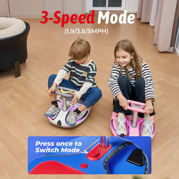 iScooter TC3 Electric Wiggle Car 4 in 1 Ride on Toy 3 Speed Modes For Ages 3+ with Lithium Rechargeable Battery&Pull Rope iScooter TC3 Electric Wiggle Car 4 in 1 Ride on Toy 3 Speed Modes For Ages 3+ with Lithium Rechargeable Battery&Pull Rope