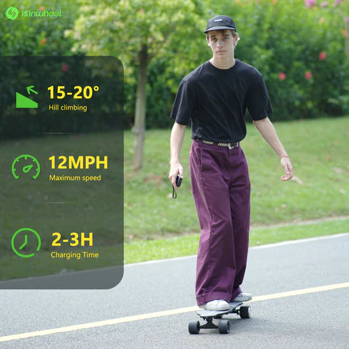isinwheel V6 Electric Skateboard with Remote Control isinwheel V6 Electric Skateboard with Remote Control