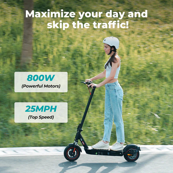 iScooter i10Plus 800W Motor E Scooter Foldable with 10" Pneumatic Tires iScooter i10Plus 800W Motor E Scooter Foldable with 10" Pneumatic Tires