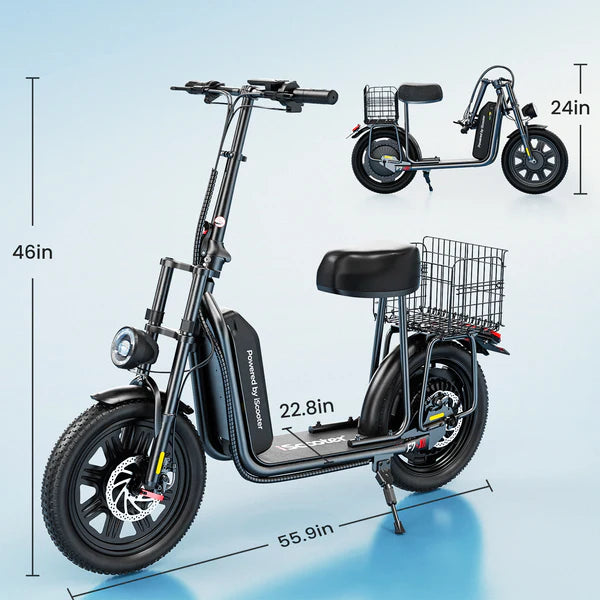iScooter F7 Electric Scooter 1000W with Seat 28 MPH & 45 Miles iScooter F7 Electric Scooter 1000W with Seat 28 MPH & 45 Miles