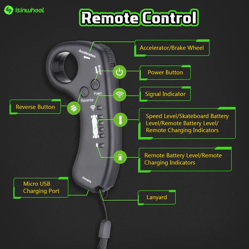 isinwheel V6 Electric Skateboard with Remote Control isinwheel V6 Electric Skateboard with Remote Control