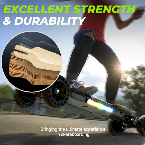 isinwheel V10 Off Road Electric Skateboard with Ambient Light & Remote Control isinwheel V10 Off Road Electric Skateboard with Ambient Light & Remote Control