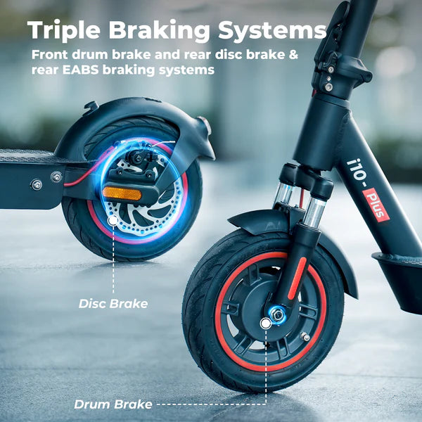 iScooter i10Plus 800W Motor E Scooter Foldable with 10" Pneumatic Tires iScooter i10Plus 800W Motor E Scooter Foldable with 10" Pneumatic Tires