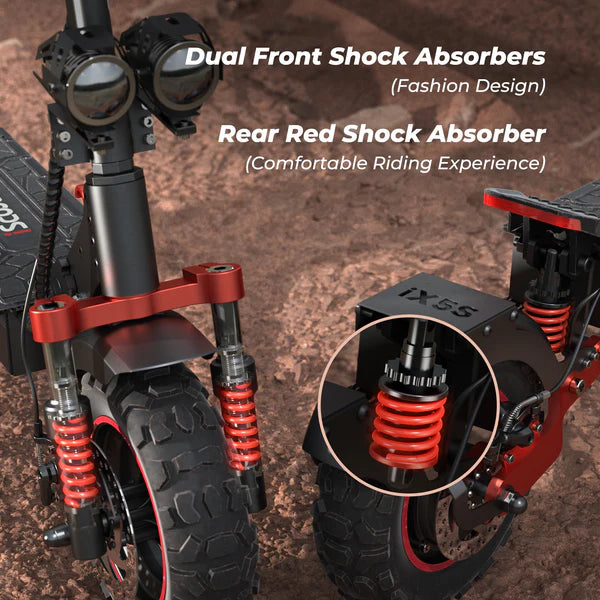 iScooter iX5S Electric Scooter 11" Off-Road Tires iScooter iX5S Electric Scooter 11" Off-Road Tires