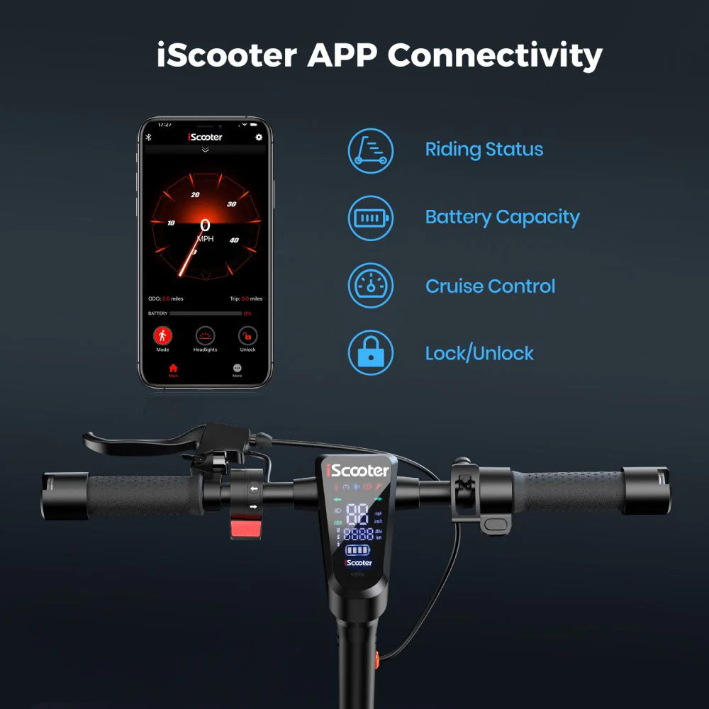 iScooter I10 Max 10" Folding Commuter Electric Scooter 750W Motor 48V 15.6Ah Battery iScooter I10 Max 10" Folding Commuter Electric Scooter 750W Motor 48V 15.6Ah Battery