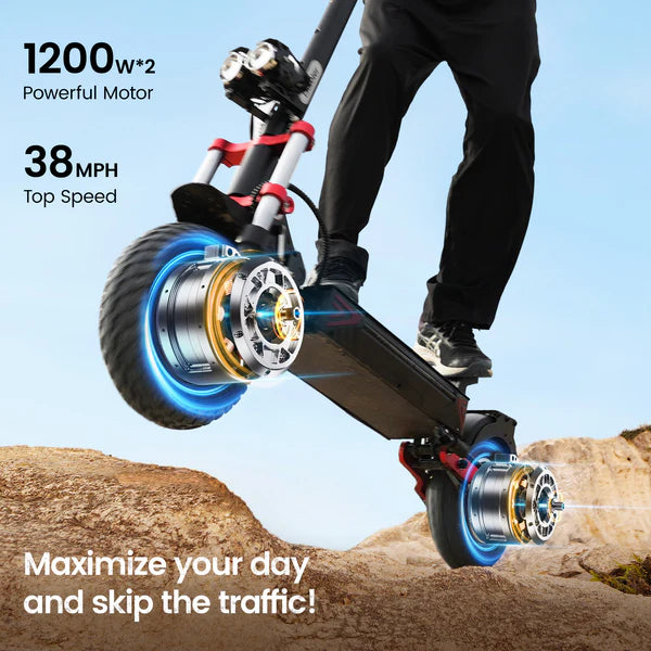iScooter iX8 Off-Road Tires Electric Scooter for Adults 2400W Dual Motor Up to 38MPH iScooter iX8 Off-Road Tires Electric Scooter for Adults 2400W Dual Motor Up to 38MPH