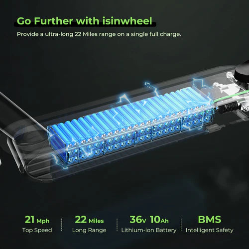 isinwheel S9 Max 500W Upgraded Electric Scooter