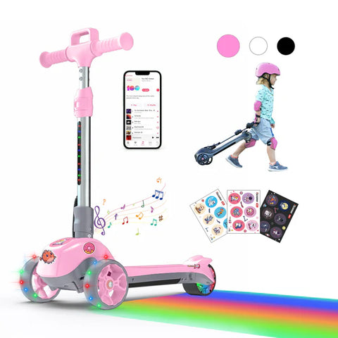 iScooter iK2 3-Wheel Electric Scooter Adjustable Height for Kids Ages 3-8 Unique Gift