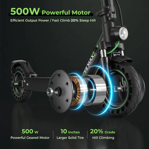 isinwheel S9 Max 500W Upgraded Electric Scooter