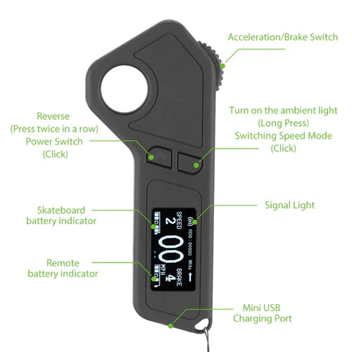 isinwheel V8 Electric Skateboard with Portable Removable Battery & Remote Control