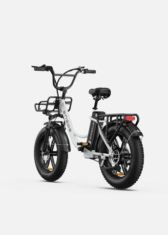 Engwe L20 140KM Range Step-thru Electric Fat Bicycle with Front Suspension