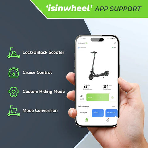 isinwheel S9 Max 500W Upgraded Electric Scooter