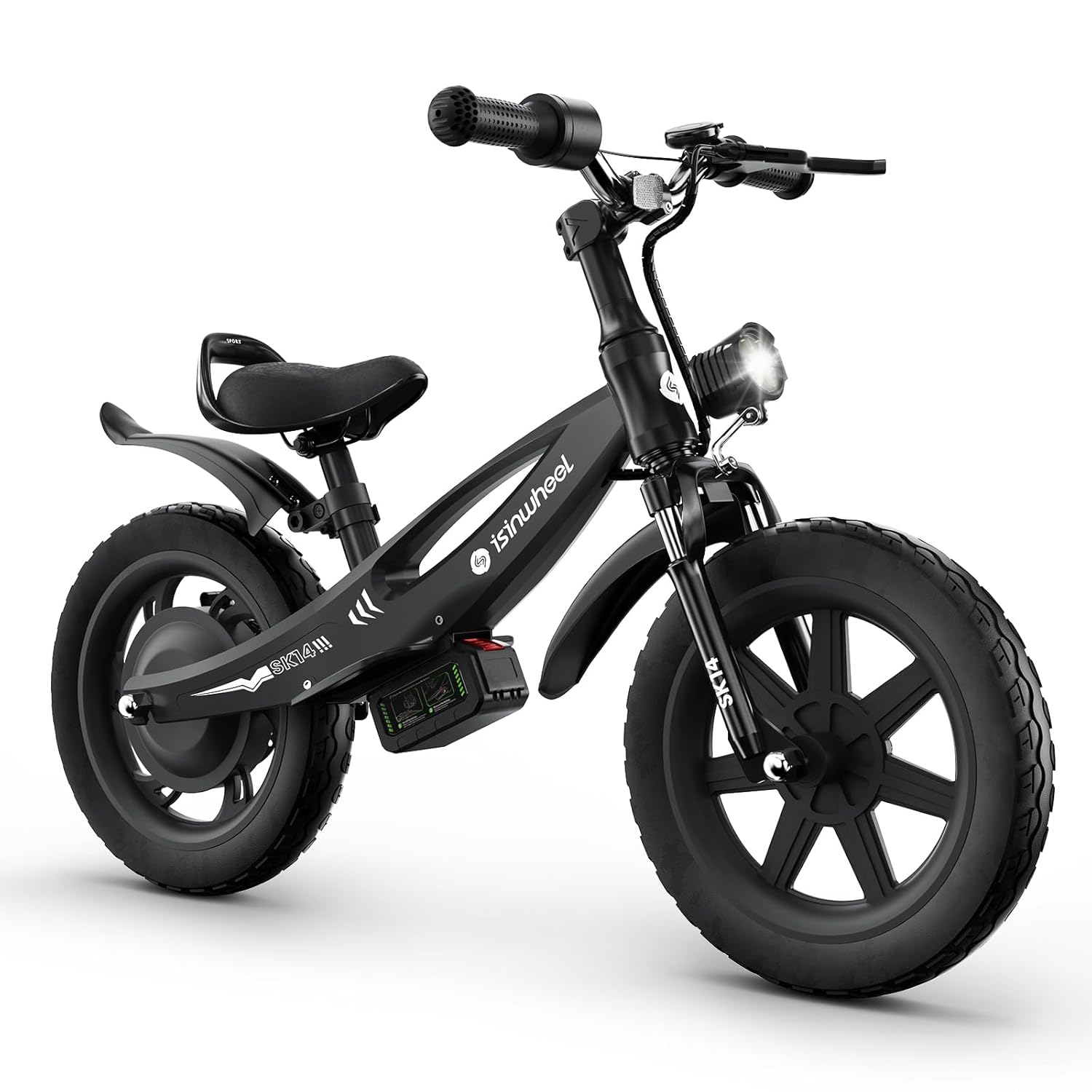 isinwheel SK14 2-in-1 Electric Bike for Kids Ages 2-6 Years Old