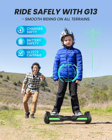Gyroor G13 All Terrain Self Balancing Scooter with LED Lights & 500W Motor