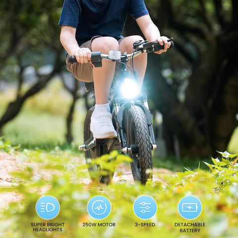 isinwheel SK14 2-in-1 Electric Bike for Kids Ages 2-6 Years Old
