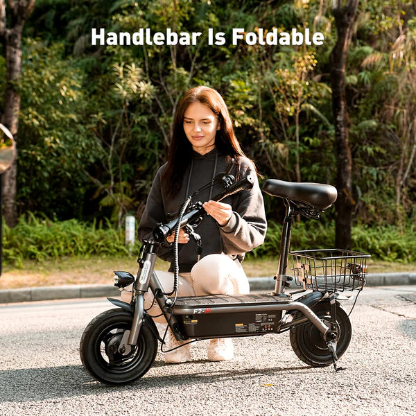 iScooter F2 Electric Scooter with Seat 10" Pneumatic Tire
