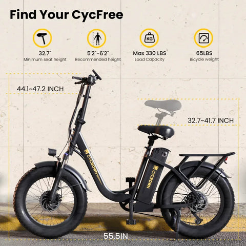 Cycrown CycFree 120KM Long Range Electric Bike