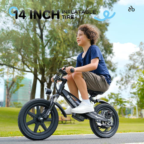 isinwheel SK14 2-in-1 Electric Bike for Kids Ages 2-6 Years Old