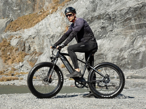 Velowave Ranger fat tire electric bike lifestyle view