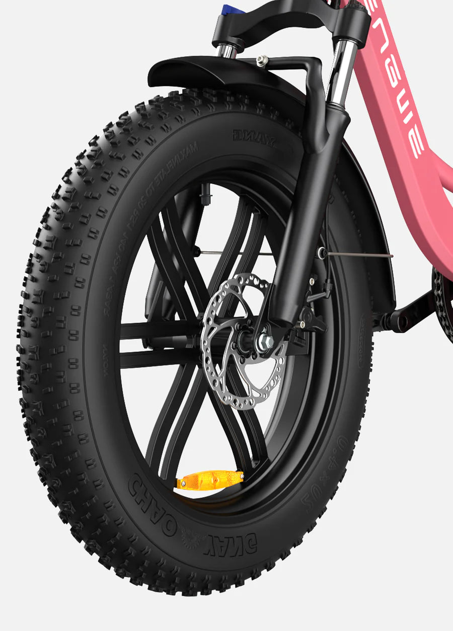 Engwe L20 140KM Range Step-thru Electric Fat Bicycle with Front Suspension