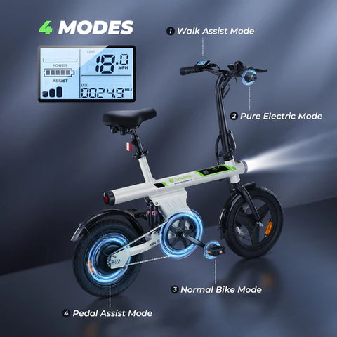 isinwheel U1 Folding Electric Bike for Adults and Teens