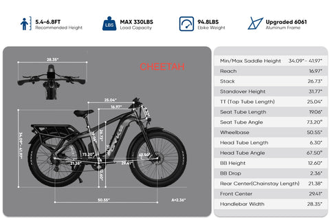 Cyke Family Series Cheetah Hunting Electric Bike