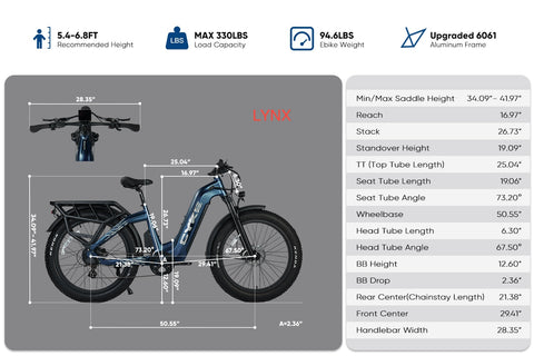Cyke Family Series Lynx Commuter Electric bike