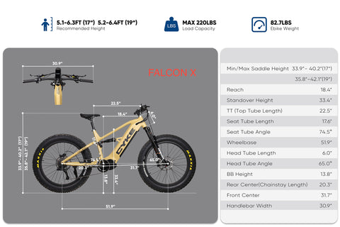 Cyke Cross Series Falcon X Full Suspension Electric Bike