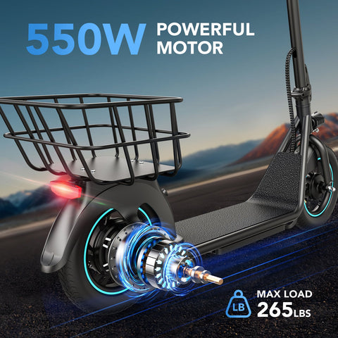 Gyroor X2 Electric Scooter 800W with 12" Tires No Seat