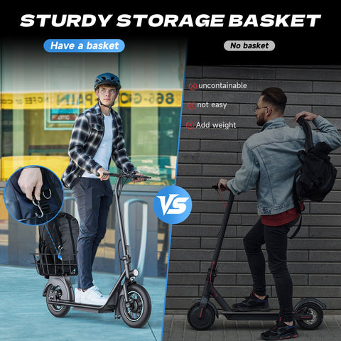 Gyroor X2 Electric Scooter 800W with 12" Tires No Seat