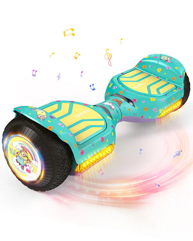 Gyroor G13 Minions Edition Off Road Hoverboard 500W with Led Lights and Bluetooth for Kids Aged 6-12