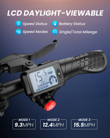 Gyroor C1 Electric Scooter With Seat & Carry Basket