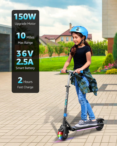 Gyroor H30 Max Kids Electric Scooter With Bluetooth Music Speaker