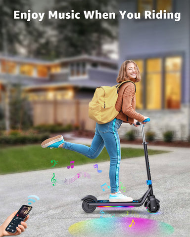 Gyroor H30 Max Kids Electric Scooter With Bluetooth Music Speaker