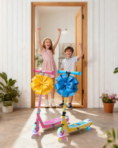 Gyroor KS2 Minions Edition Kids Electric Scooter with Adjustable Height and Adjustable Handlebar