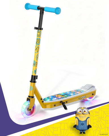 Gyroor KS2 Minions Edition Kids Electric Scooter with Adjustable Height and Adjustable Handlebar