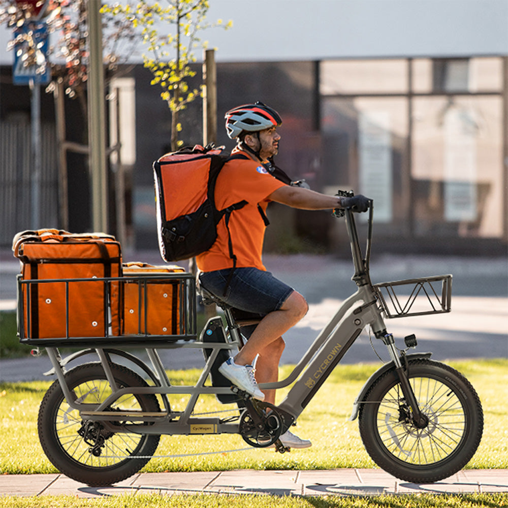 Cycrown CycWagen Dual Battery Longtail Cargo Ebike