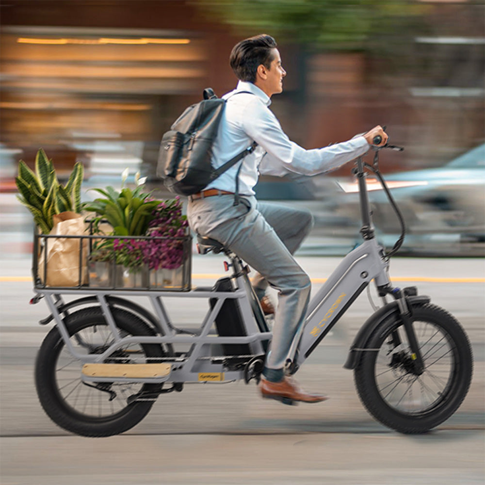 Cycrown CycWagen Dual Battery Longtail Cargo Ebike