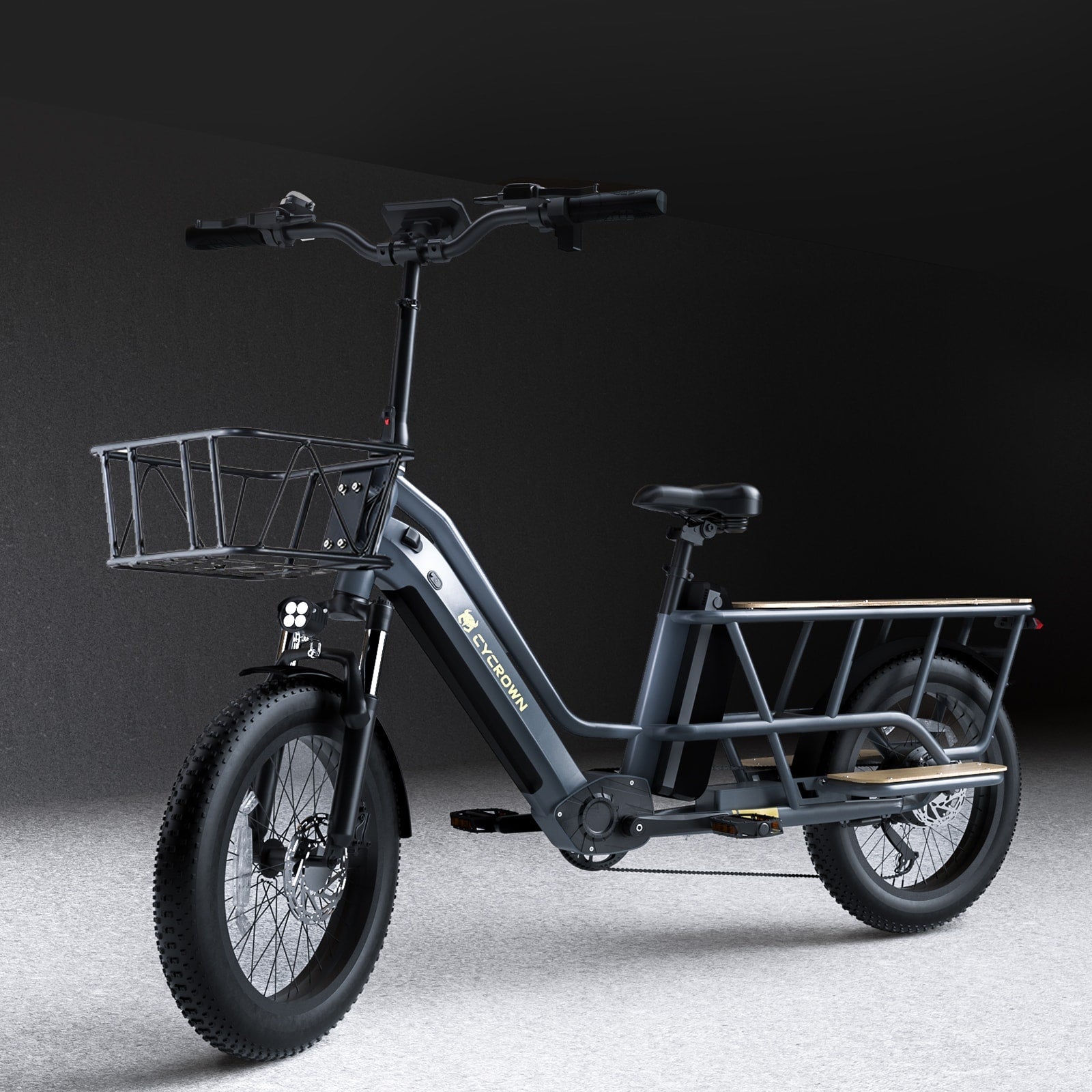 Cycrown CycWagen Dual Battery Longtail Cargo Ebike