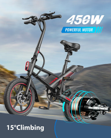 Gyroor C3 Electric Bike 700W with 14" Tires
