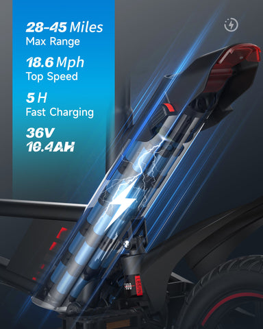 Gyroor C3 Electric Bike 700W with 14" Tires
